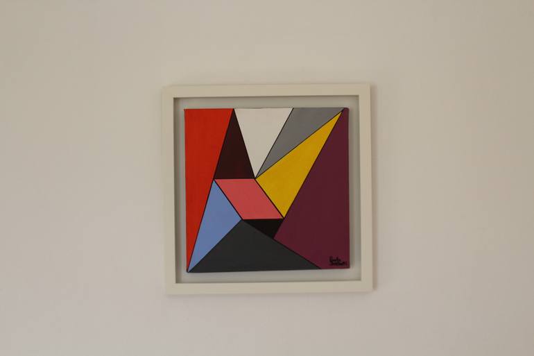 Original Geometric Painting by Paula  Berteotti