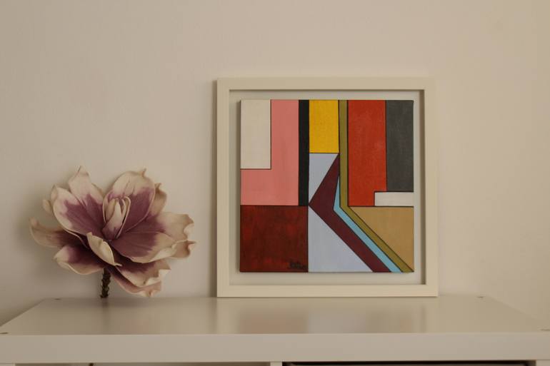 Original Geometric Painting by Paula  Berteotti