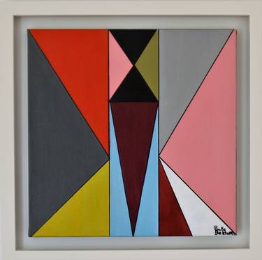 Original Expressionism Geometric Paintings by Paula Berteotti
