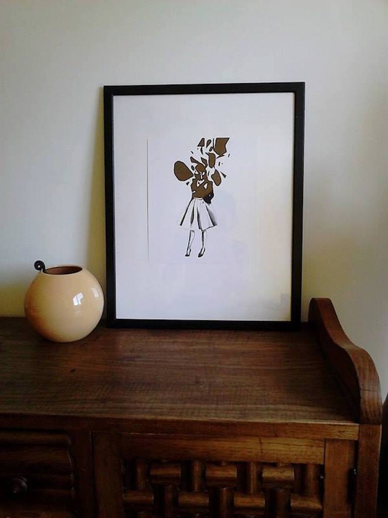 Original Figurative Fashion Drawing by Karolina Kawa