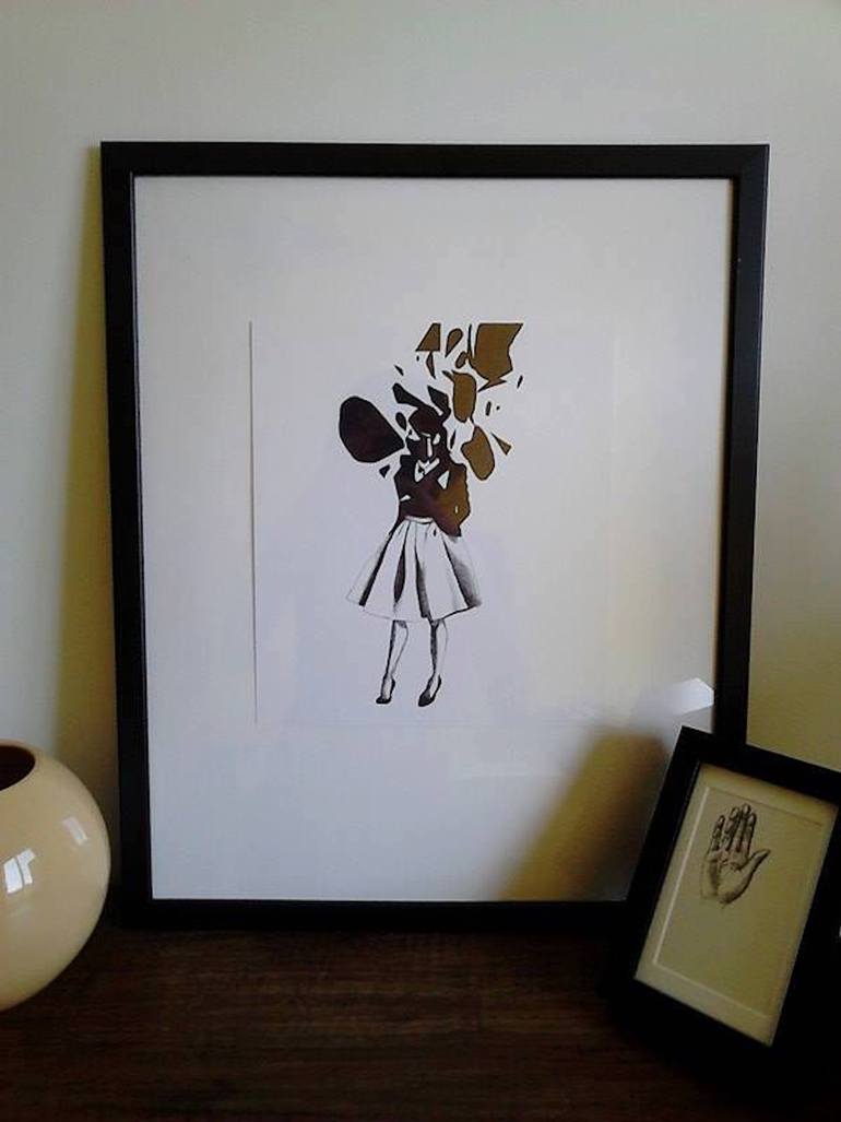 Original Figurative Fashion Drawing by Karolina Kawa