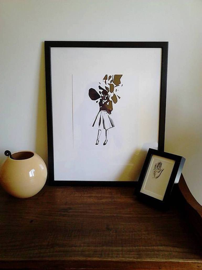 Original Figurative Fashion Drawing by Karolina Kawa