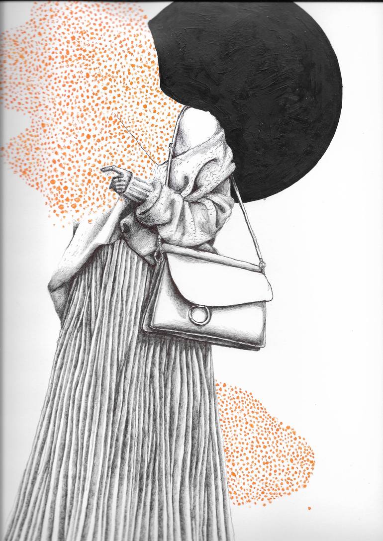 Original Fashion Drawing by Karolina Kawa