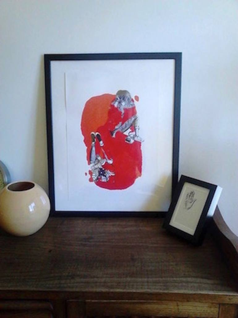 Original Figurative People Drawing by Karolina Kawa