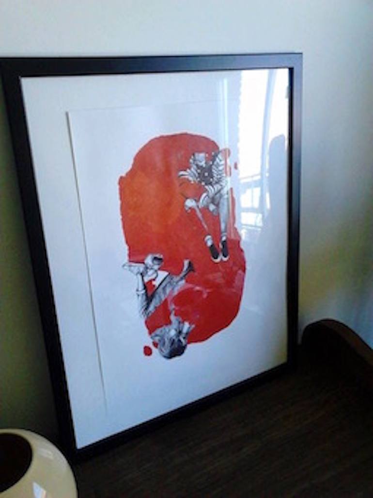 Original Figurative People Drawing by Karolina Kawa