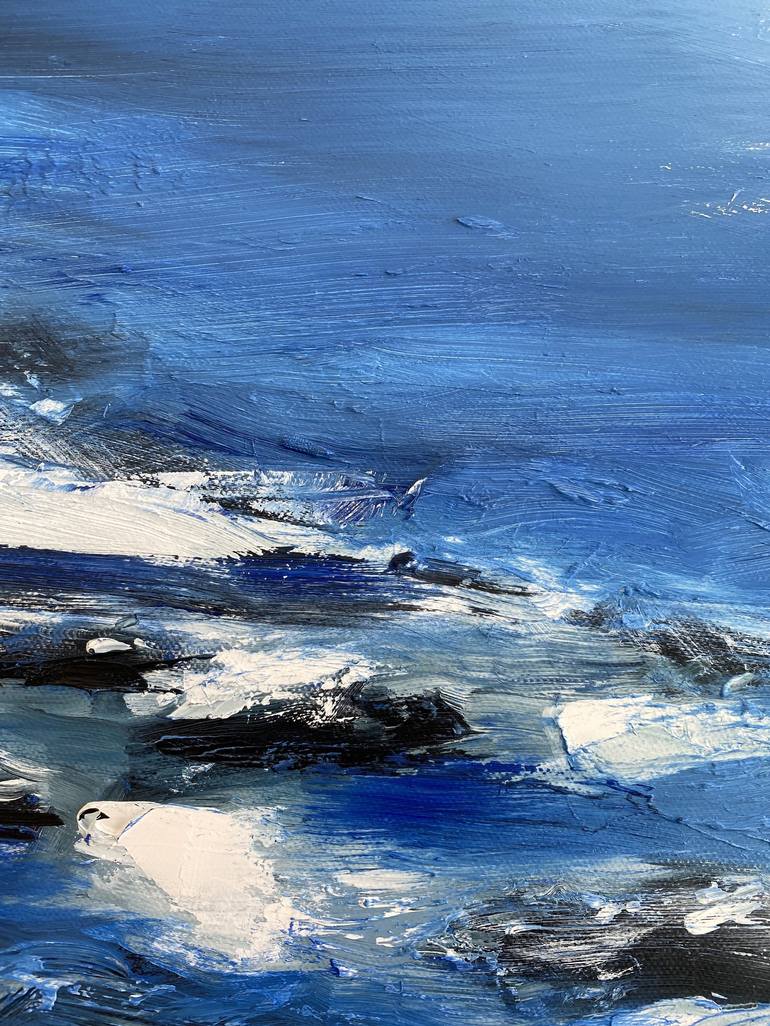 Original Contemporary Seascape Painting by Katrine P Funderud