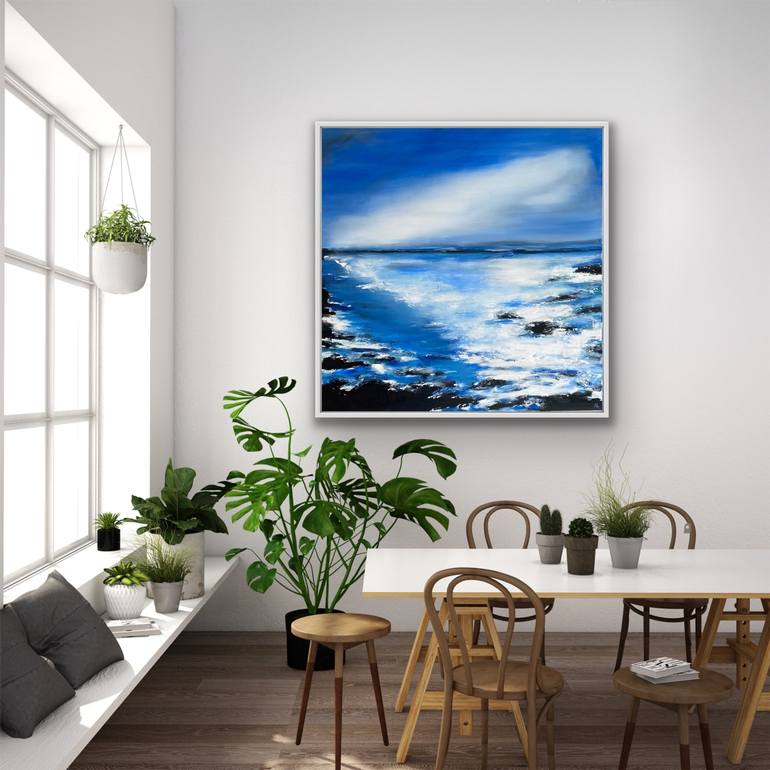 Original Contemporary Seascape Painting by Katrine P Funderud