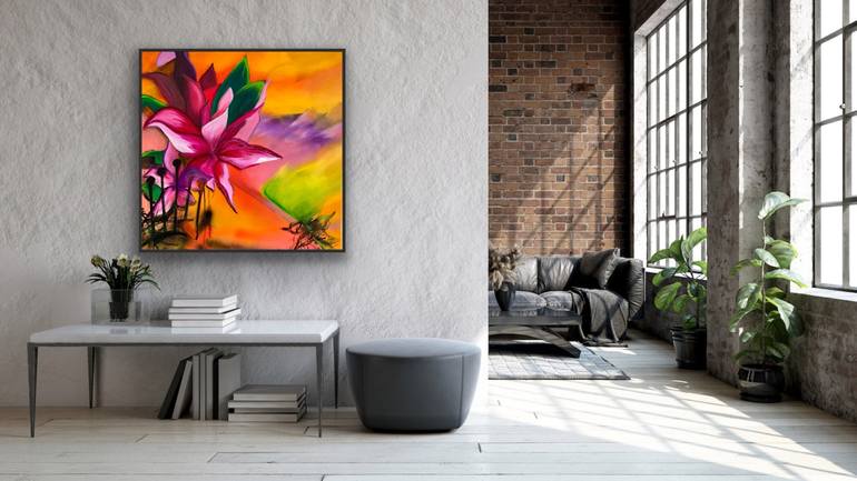 Original Contemporary Abstract Painting by Katrine P Funderud