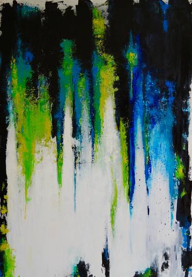 Original Abstract Expressionism Abstract Paintings by Katrine P Funderud