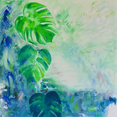 Original Abstract Botanic Paintings by Katrine P Funderud