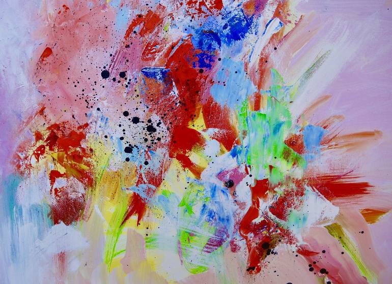 Original Abstract Expressionism Abstract Painting by Katrine P Funderud