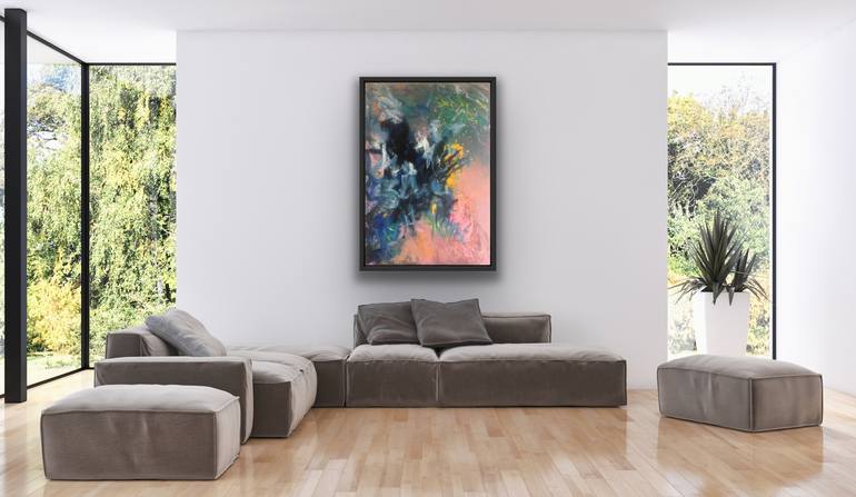 Original Abstract Expressionism Abstract Painting by Katrine P Funderud