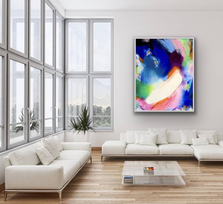 Original Abstract Painting by Katrine P Funderud