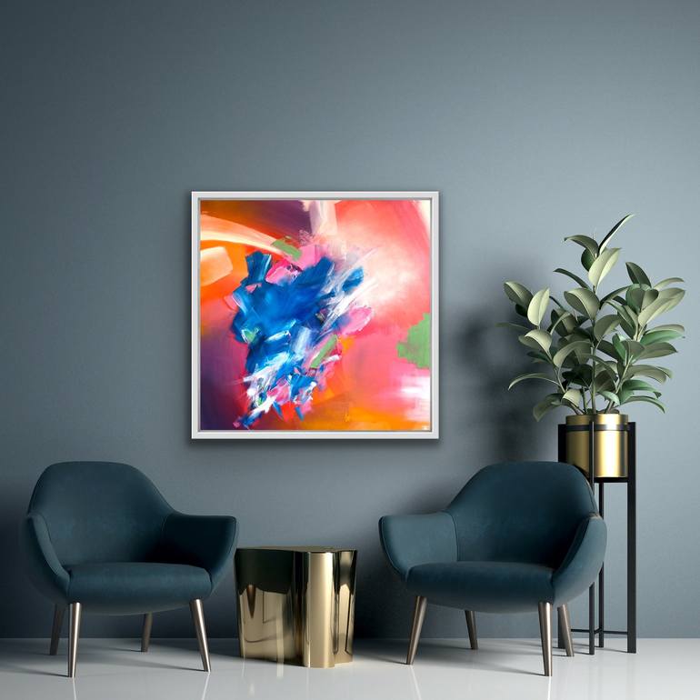 Original Abstract Painting by Katrine P Funderud