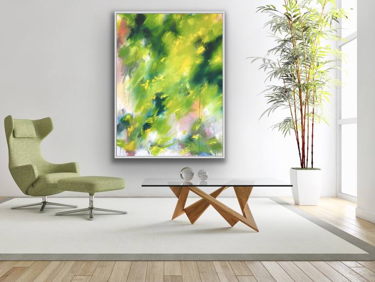 Original Abstract Expressionism Abstract Painting by Katrine P Funderud