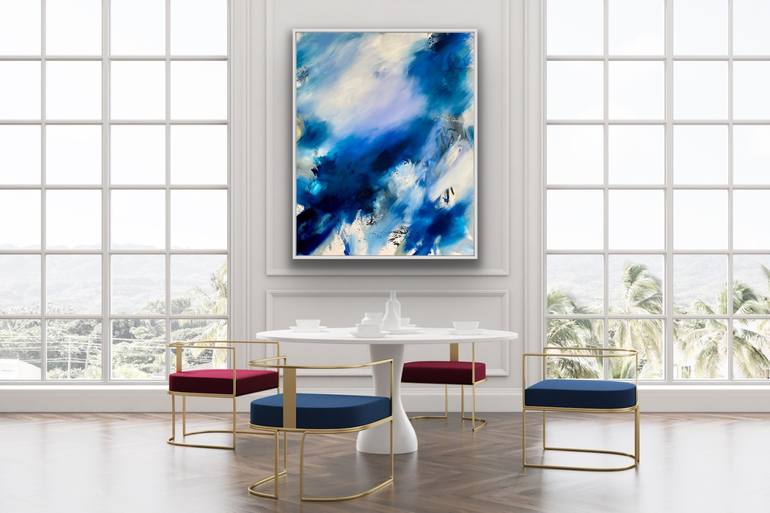 Original Abstract Painting by Katrine P Funderud