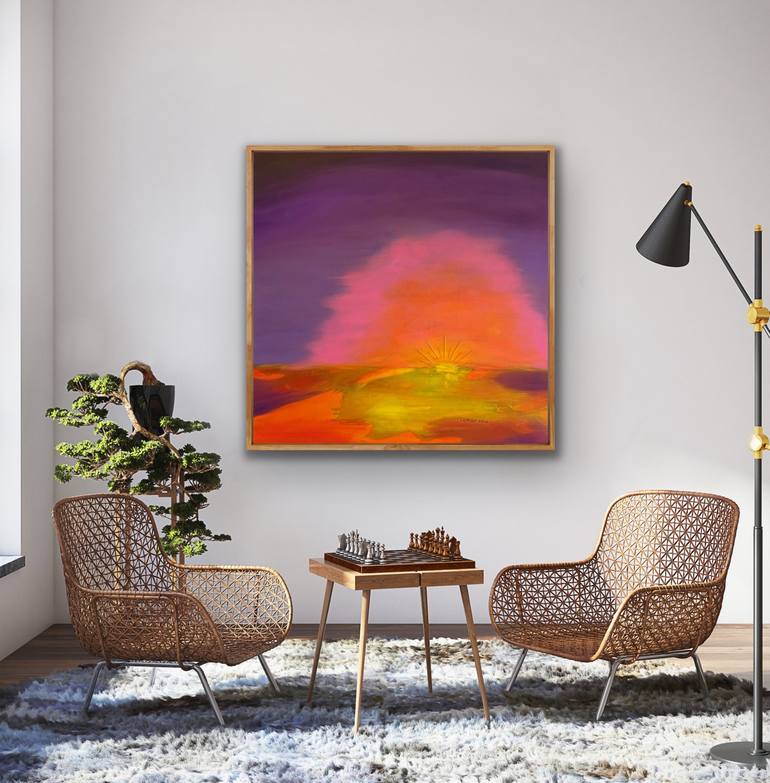 Original Abstract Painting by Katrine P Funderud