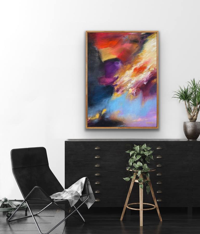 Original Abstract Painting by Katrine P Funderud