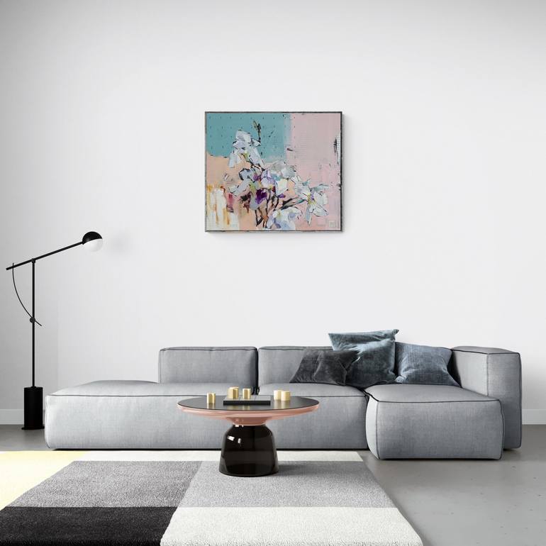 Original Impressionism Floral Painting by Lesya Ros