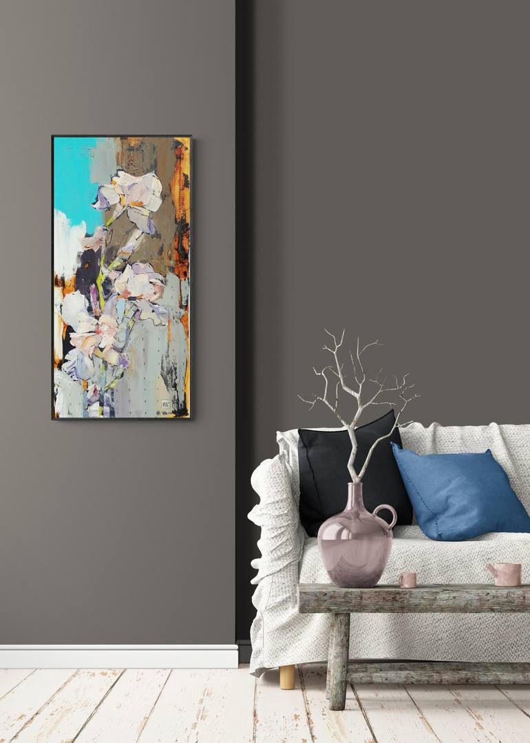 Original Impressionism Floral Painting by Lesya Ros