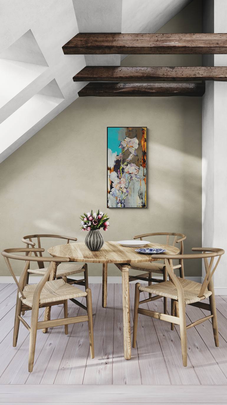 Original Impressionism Floral Painting by Lesya Ros