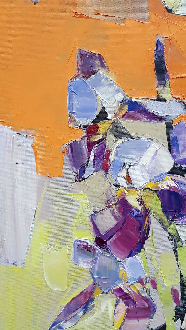 Original Impressionism Floral Painting by Lesya Ros