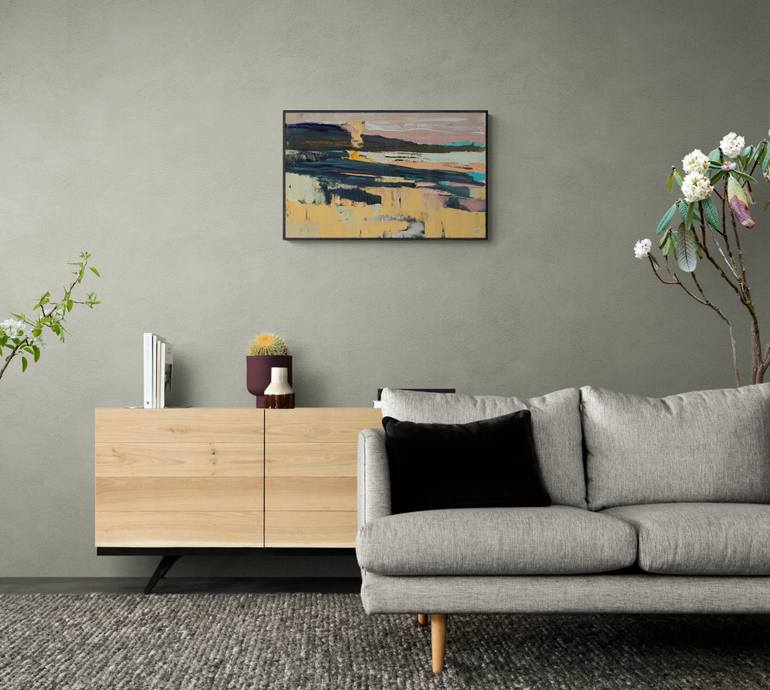 Original Expressionism Landscape Painting by Lesya Ros