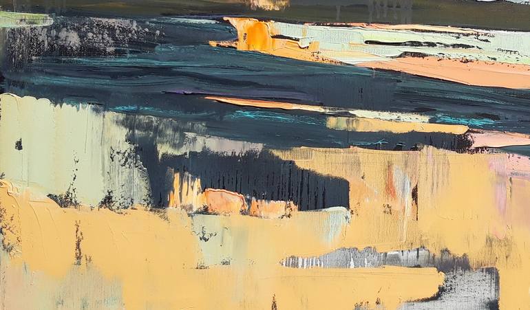 Original Expressionism Landscape Painting by Lesya Ros