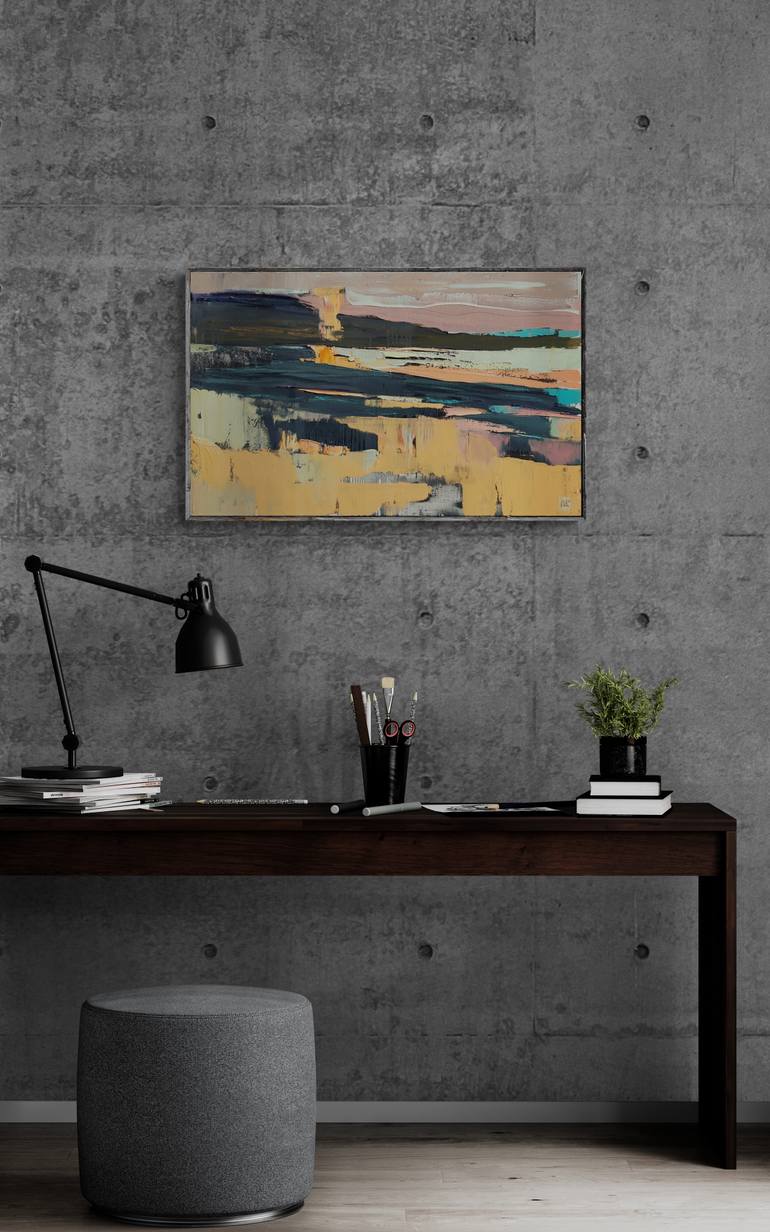 Original Expressionism Landscape Painting by Lesya Ros