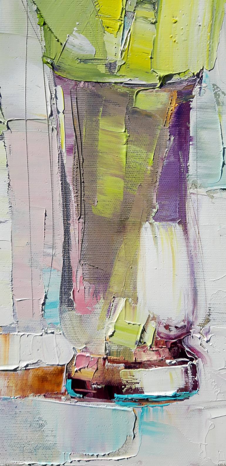 Original Impressionism Floral Painting by Lesya Ros