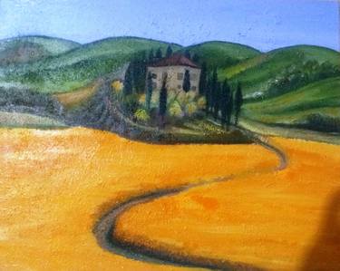 Print of Landscape Paintings by Mirela Ballguri