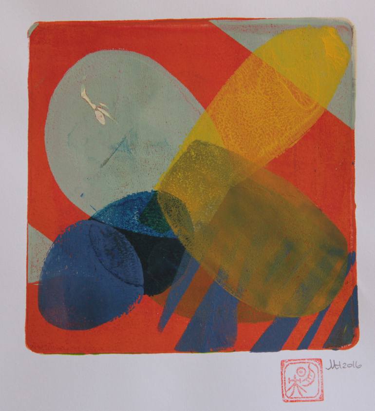 Original Expressionism Abstract Printmaking by Mio Hara