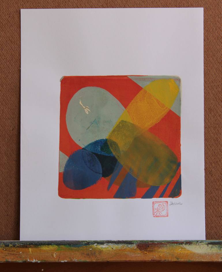 Original Expressionism Abstract Printmaking by Mio Hara