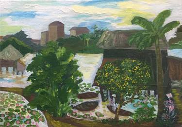 Original Art Deco Landscape Painting by DũNg Vũ đÌnh