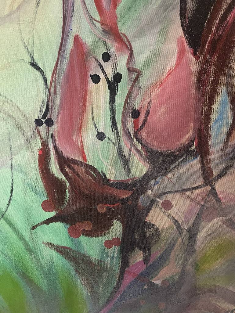 Original Abstract Expressionism Abstract Painting by Turgut Ersavas