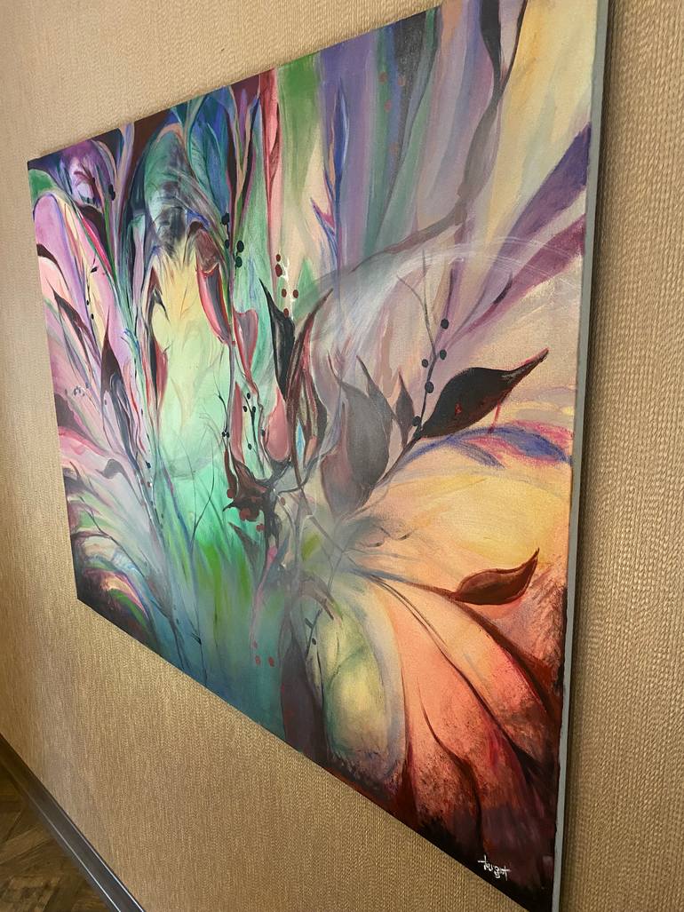 Original Abstract Expressionism Abstract Painting by Turgut Ersavas