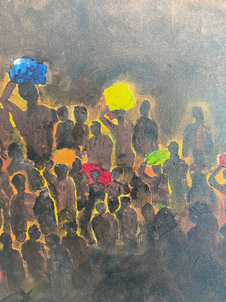 Original Classicism People Painting by Turgut Ersavas