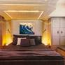 The Artwork in a yacht's master bedroom