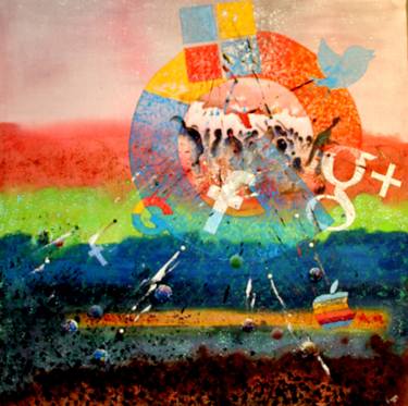 Original Abstract Expressionism Popular culture Paintings by Turgut Ersavas