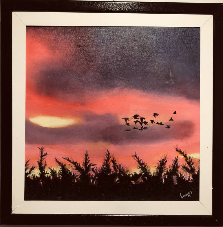 Original Expressionism Nature Painting by Turgut Ersavas