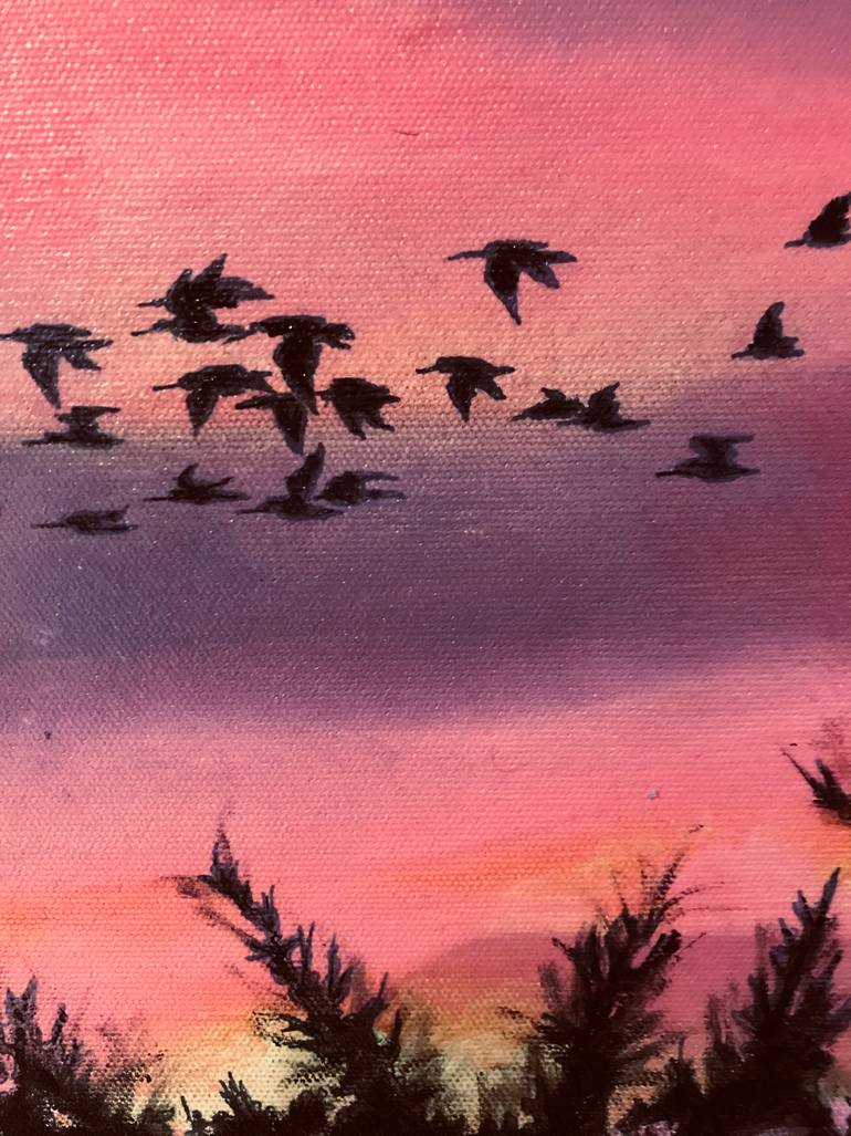 Original Expressionism Nature Painting by Turgut Ersavas