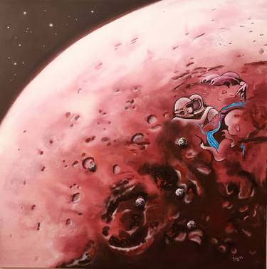 Original Outer Space Paintings by Turgut Ersavas