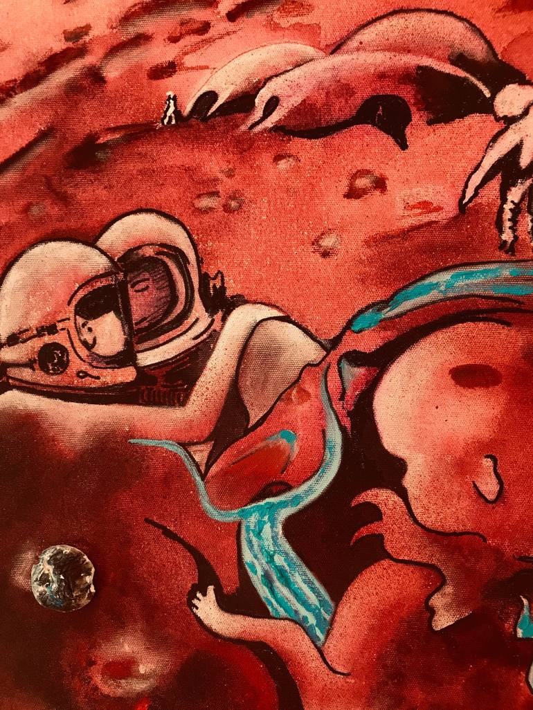 Original Outer Space Painting by Turgut Ersavas