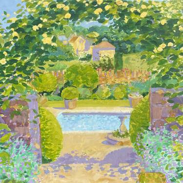 Original Impressionism Garden Paintings by Robert Innes