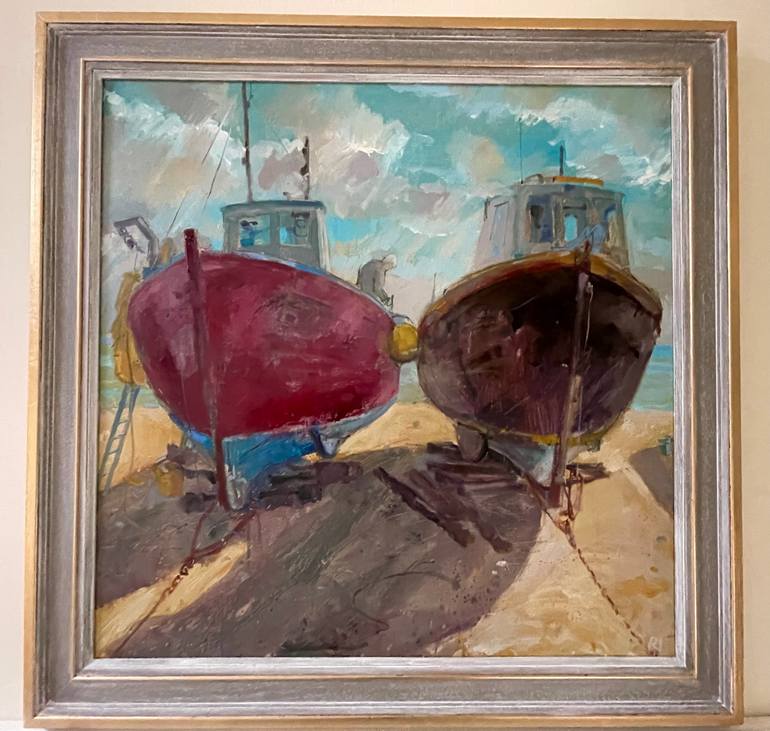 Original Contemporary Boat Painting by Robert Innes