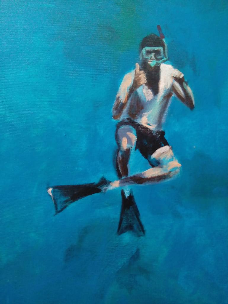 Original Figurative Sport Painting by Emma Gómara