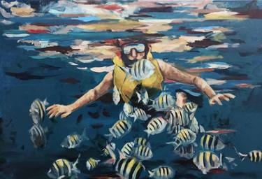 Original Figurative Seascape Paintings by Emma Gómara