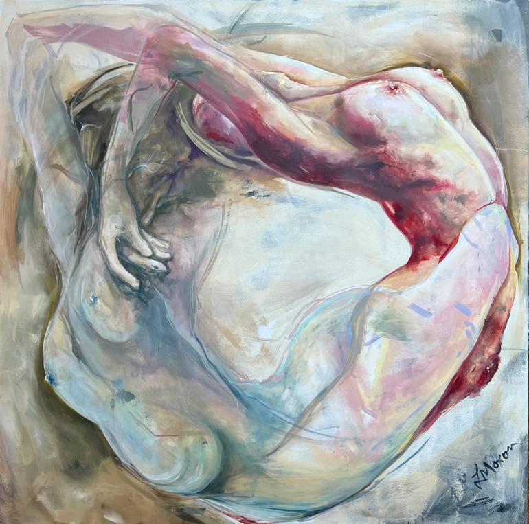 Original Abstract Nude Painting by Lucy Moxon