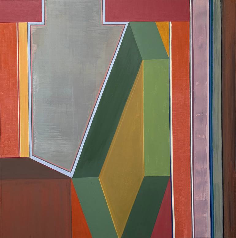Original Geometric Abstract Painting by Brad Nuorala