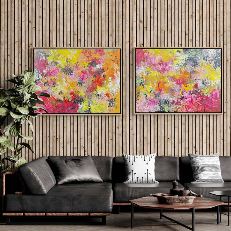 Original Abstract Expressionism Abstract Painting by Belinda Nadwie